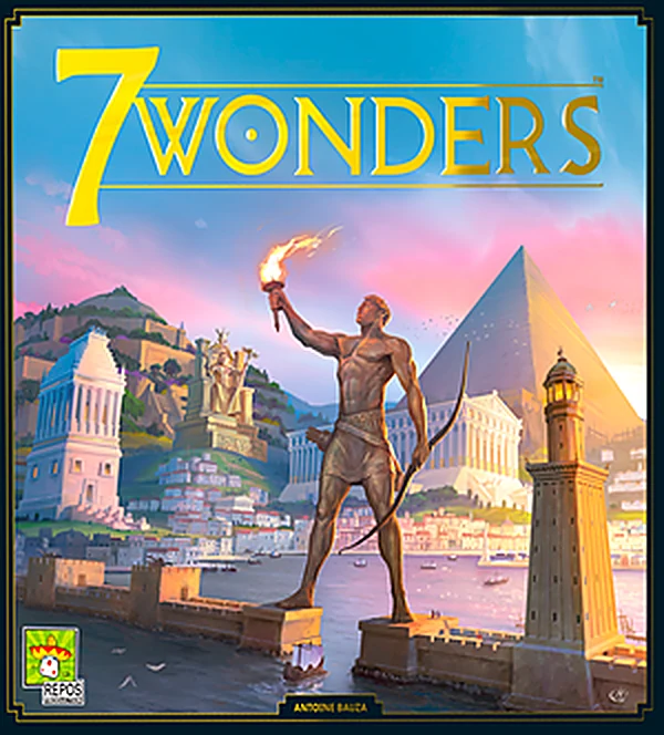 Portada del juego de mesa 7 Wonders (Repos Production)